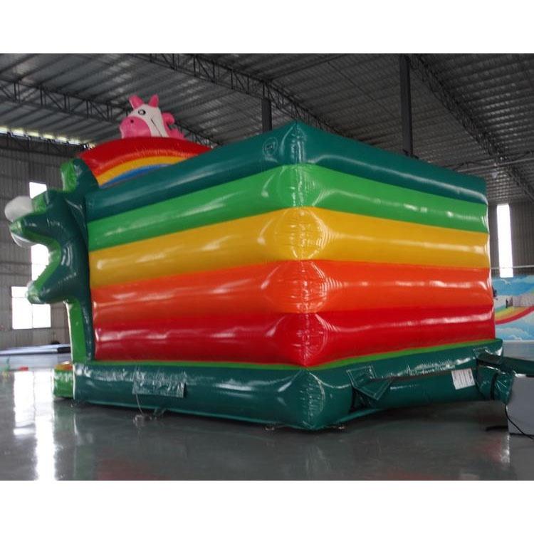 Unicorn With Cloud And Rainbow Inflatable Castle5